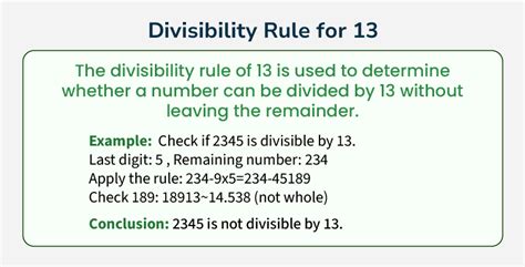 Divisibility Rule of 13 .